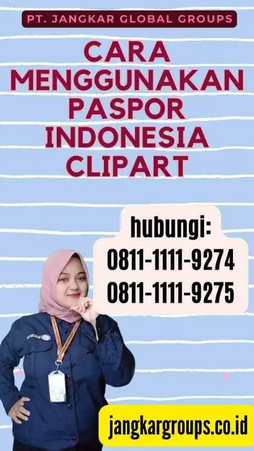 Cara Menggunakan Paspor Indonesia Clipart