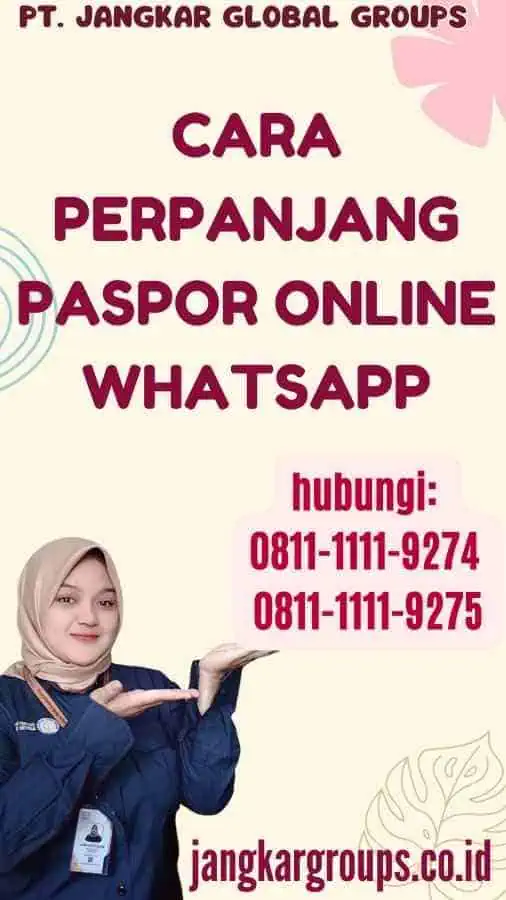 Cara Perpanjang Paspor Online Whatsapp