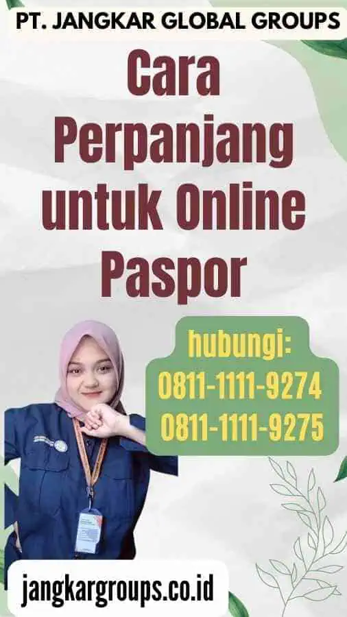 Cara Perpanjang untuk Online Paspor