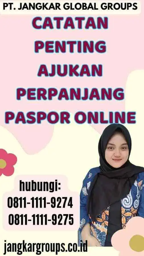 Catatan Penting Ajukan Perpanjang Paspor Online