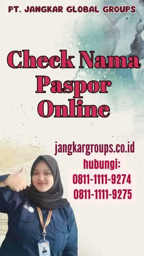 Check Nama Paspor Online