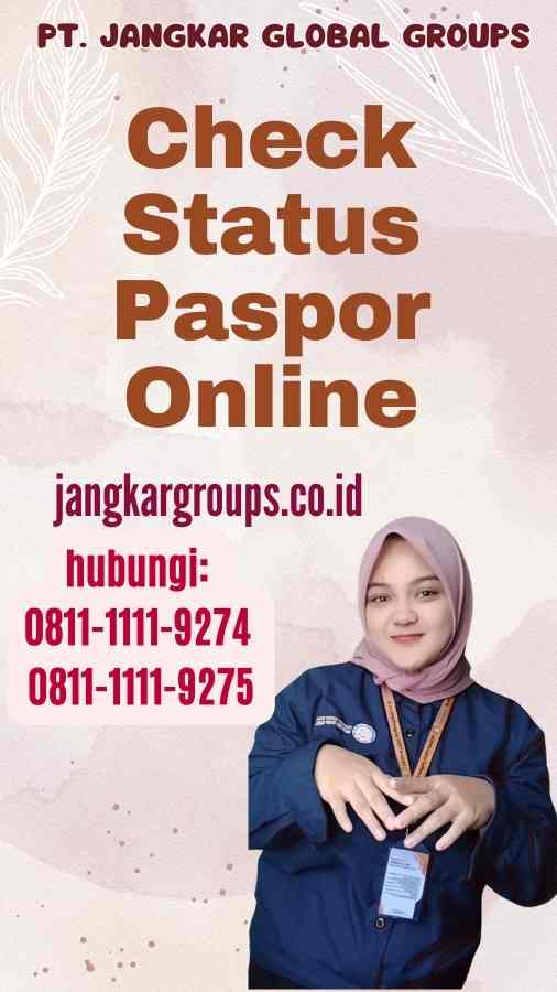 Check Status Paspor Online