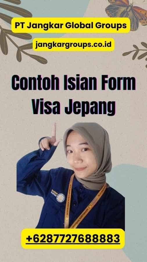 Contoh Isian Form Visa Jepang