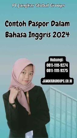 Contoh Paspor Dalam Bahasa Inggris 2024