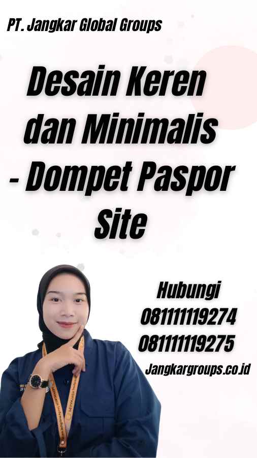 Desain Keren dan Minimalis - Dompet Paspor Site