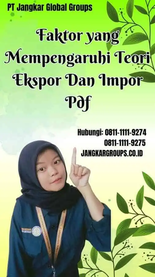 Faktor yang Mempengaruhi Teori Ekspor Dan Impor Pdf