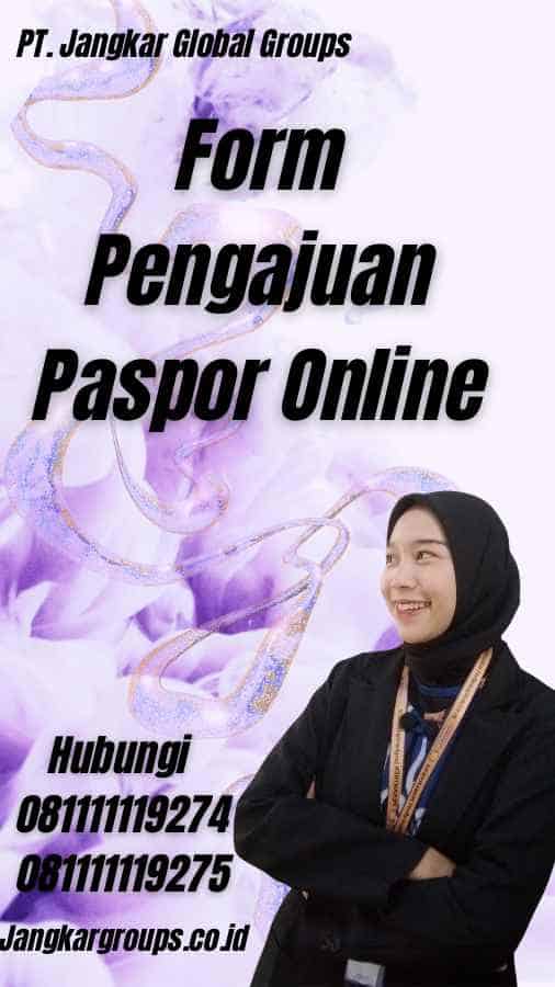 Form Pengajuan Paspor Online