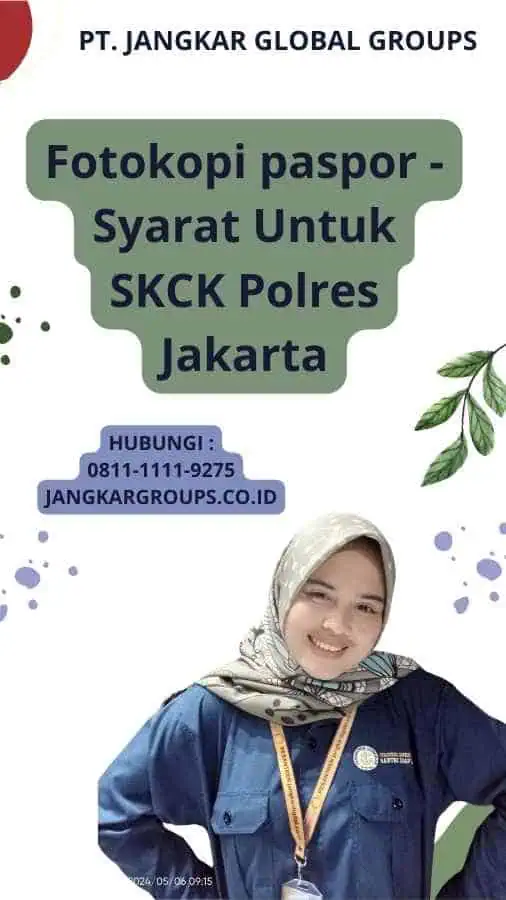 Fotokopi paspor - Syarat Untuk SKCK Polres Jakarta