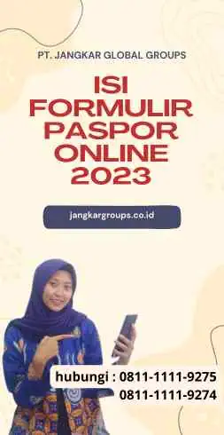 Isi Formulir Paspor Online 2023