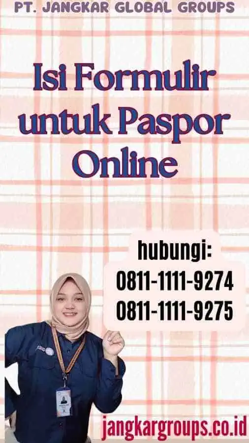 Isi Formulir untuk Paspor Online