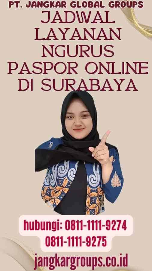 Jadwal Layanan Ngurus Paspor Online di Surabaya