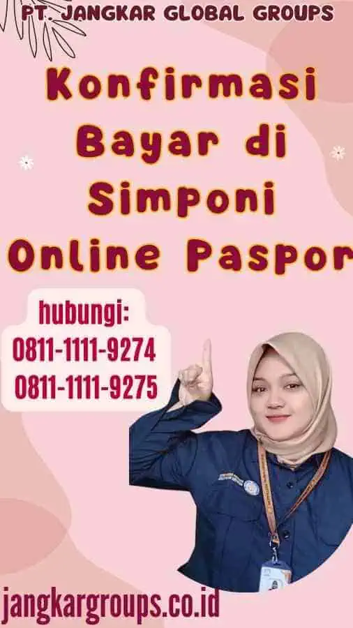 Konfirmasi Bayar di Simponi Online Paspor