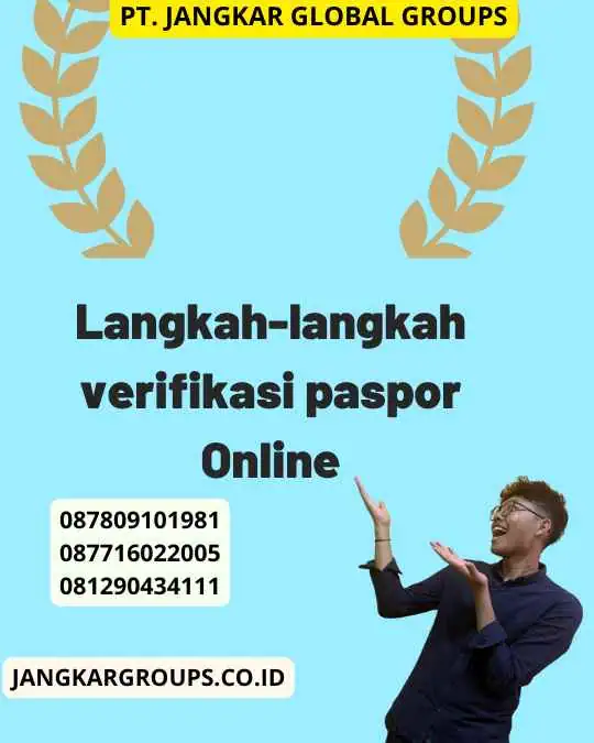 Langkah-langkah verifikasi paspor Online