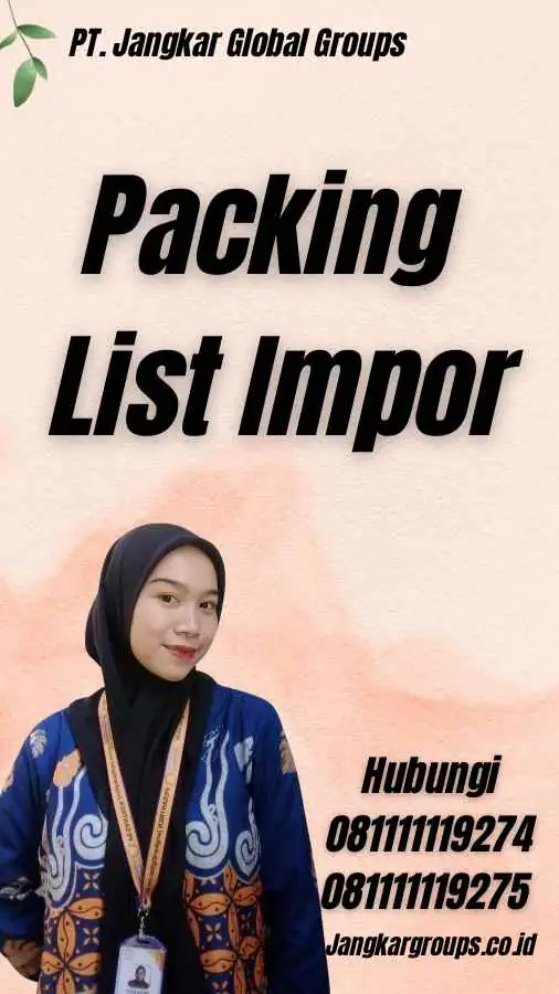 Packing List Impor