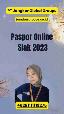 Paspor Online Siak 2023