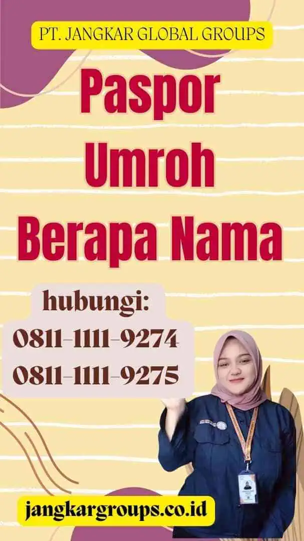 Paspor Umroh Berapa Nama