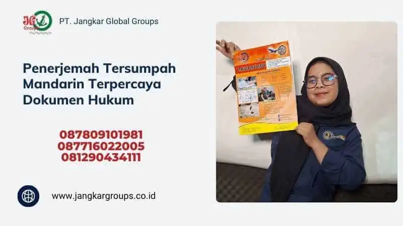 Penerjemah Tersumpah Mandarin Terpercaya