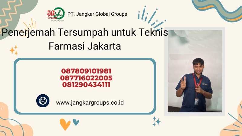Penerjemah Tersumpah untuk Teknis Farmasi Jakarta