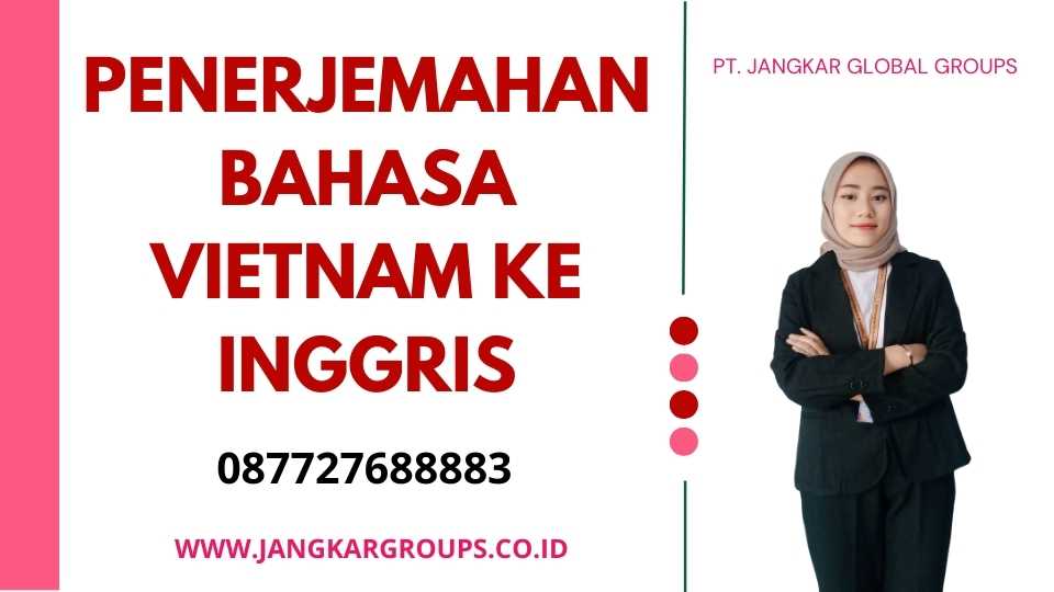 Penerjemahan Bahasa Vietnam ke Inggris