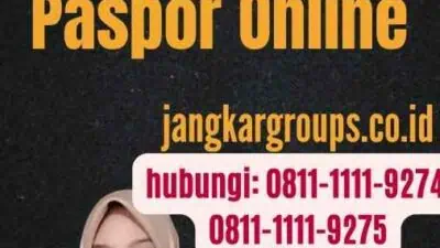 Permohonan Perpanjangan Paspor Online