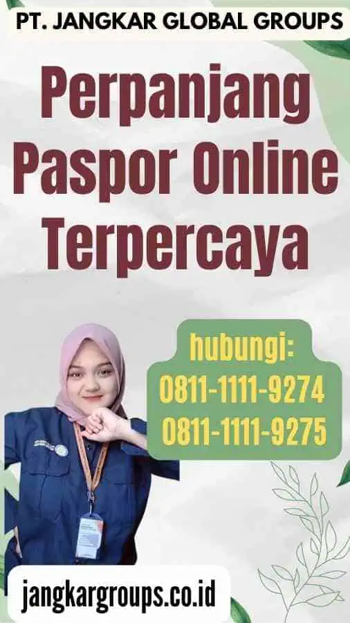 Perpanjang Paspor Online Terpercaya