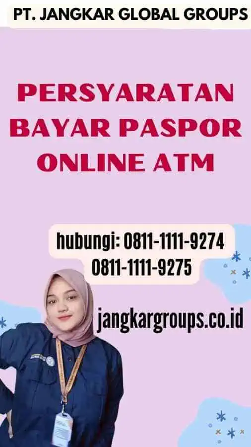 Persyaratan Bayar Paspor Online ATM