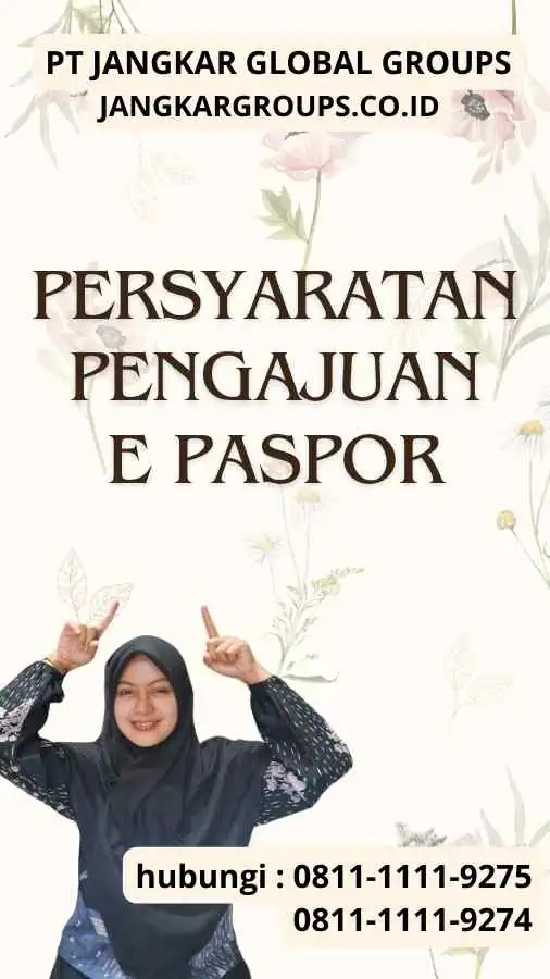 Persyaratan Pengajuan E Pasport