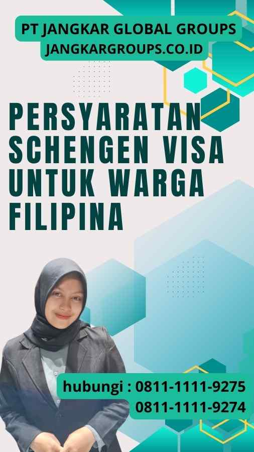 Persyaratan Schengen Visa untuk Warga Filipina