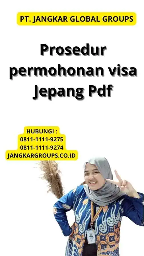 Prosedur permohonan visa Jepang Pdf