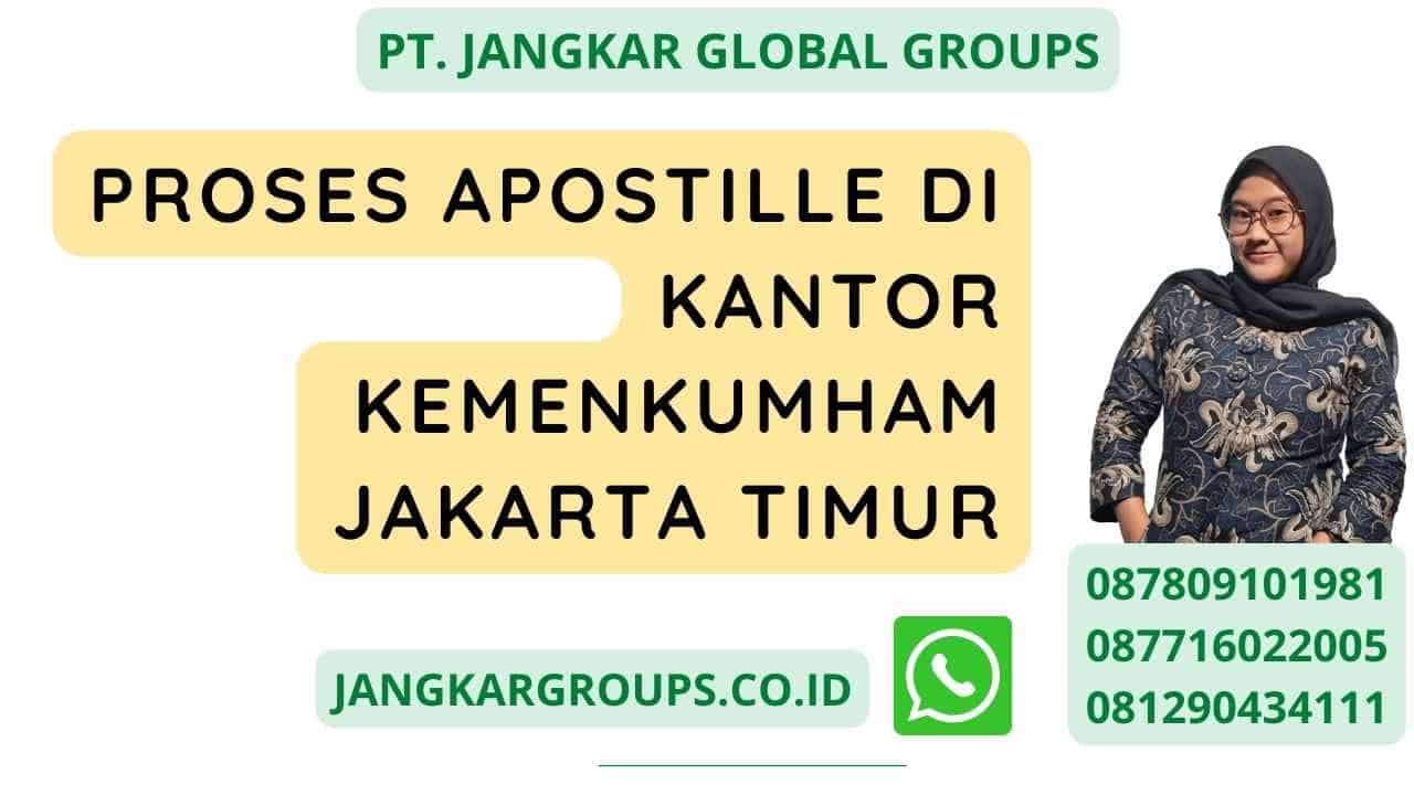 Proses Apostille di Kantor Kemenkumham Jakarta Timur