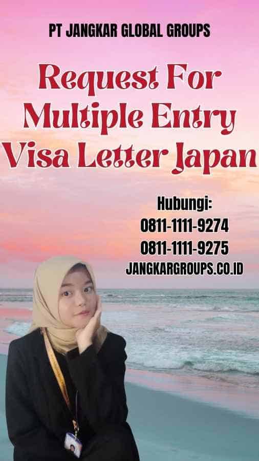 Request For Multiple Entry Visa Letter Japan