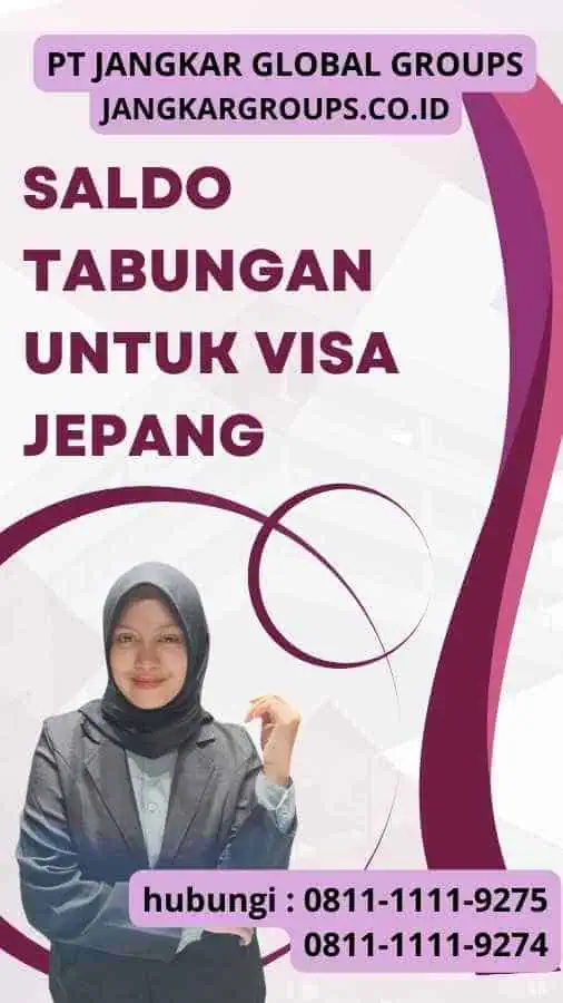 Saldo Tabungan Untuk Visa Jepang