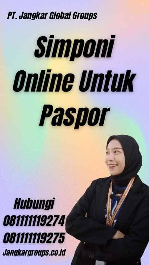 Simponi Online Untuk Paspor