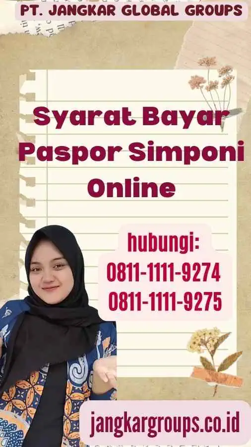 Syarat Bayar Paspor Simponi Online