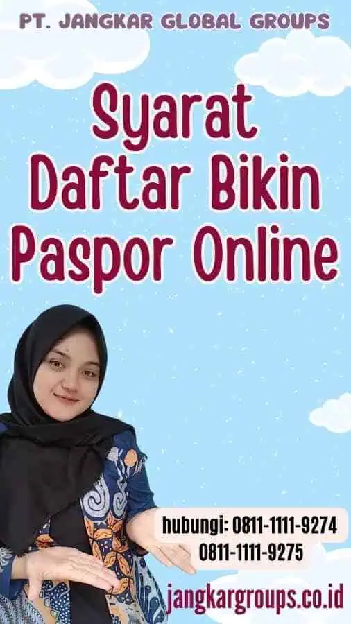 Syarat Daftar Bikin Paspor Online