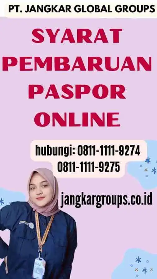 Syarat Pembaruan Paspor Online