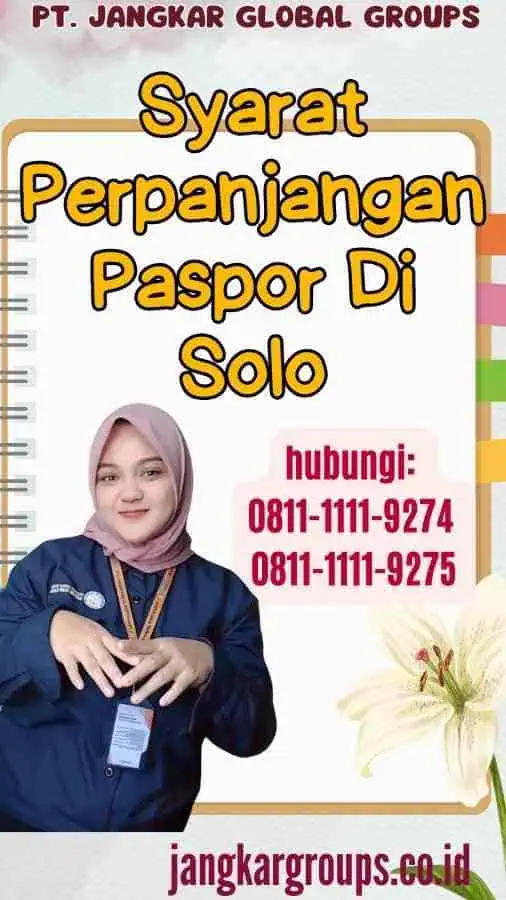 Syarat Perpanjangan Paspor Di Solo