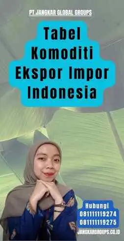 Tabel Komoditi Ekspor Impor Indonesia