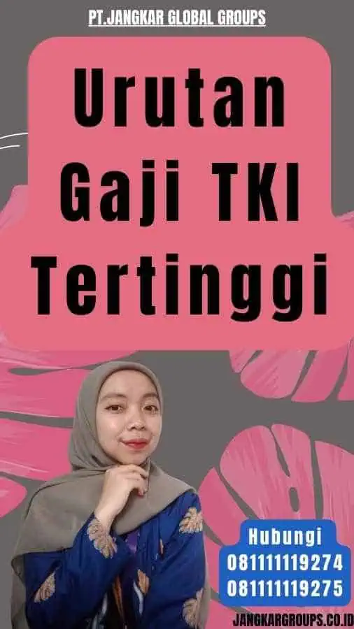 Urutan Gaji TKI Tertinggi