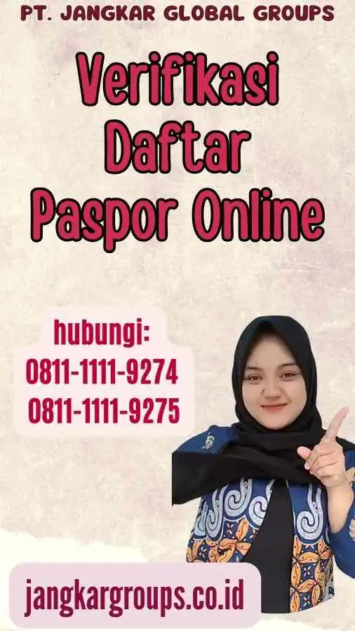 Verifikasi Daftar Paspor Online