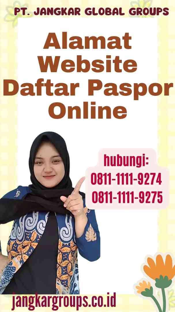 Alamat Website Daftar Paspor Online