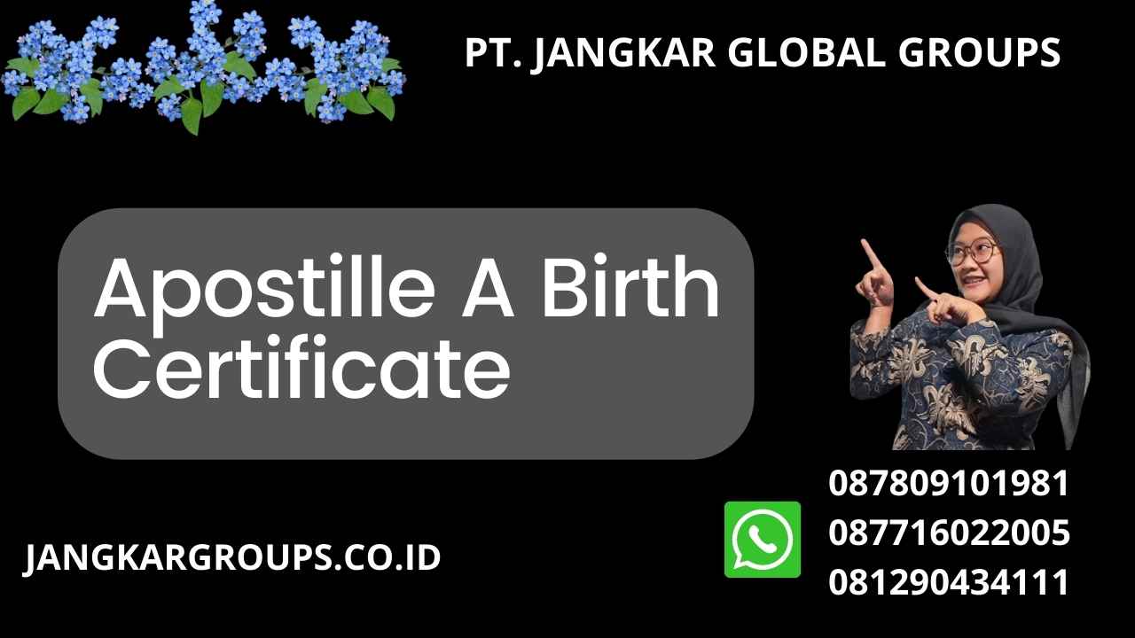 Apostille A Birth Certificate