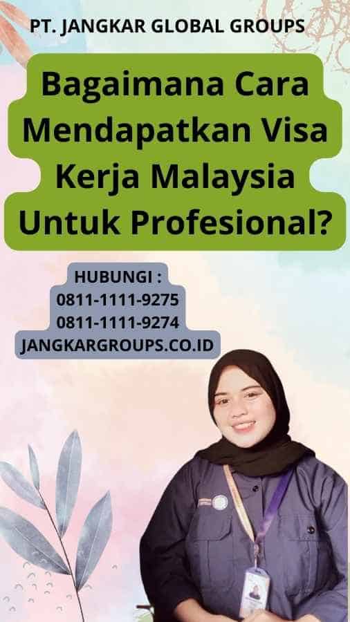 Bagaimana Cara Mendapatkan Visa Kerja Malaysia Untuk Profesional?