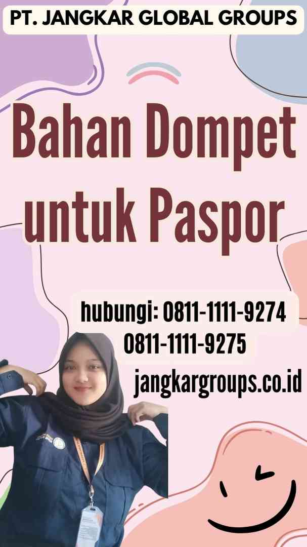 Bahan Dompet untuk Paspor