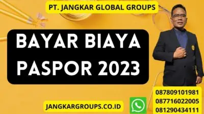 Bayar Biaya Paspor 2023