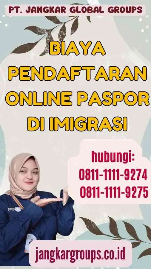 Biaya pendaftaran online paspor di Imigrasi