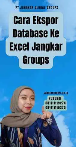 Cara Ekspor Database Ke Excel Jangkar Groups