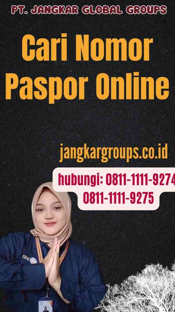 Cari Nomor Paspor Online