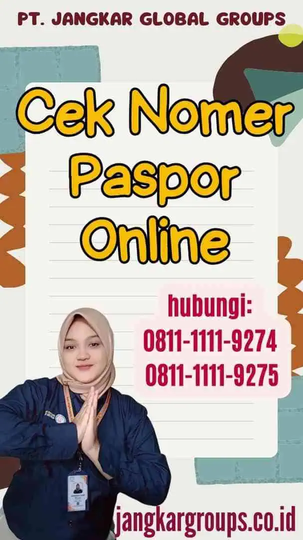 Cek Nomer Paspor Online