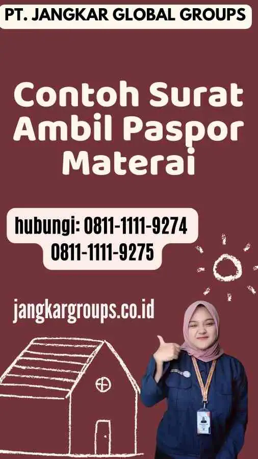 Contoh Surat Ambil Paspor Materai